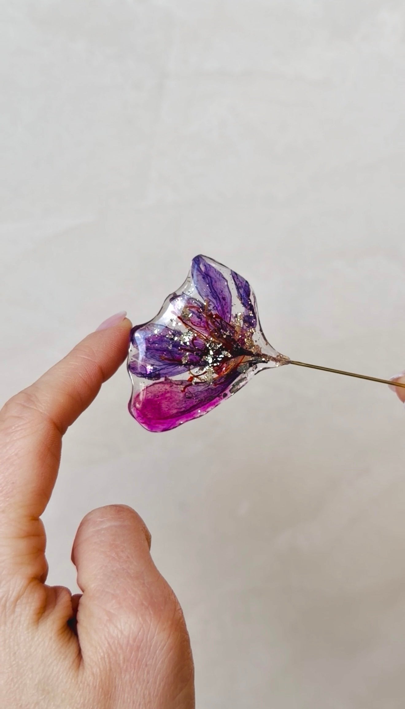 Spilla Zafferano in fiore